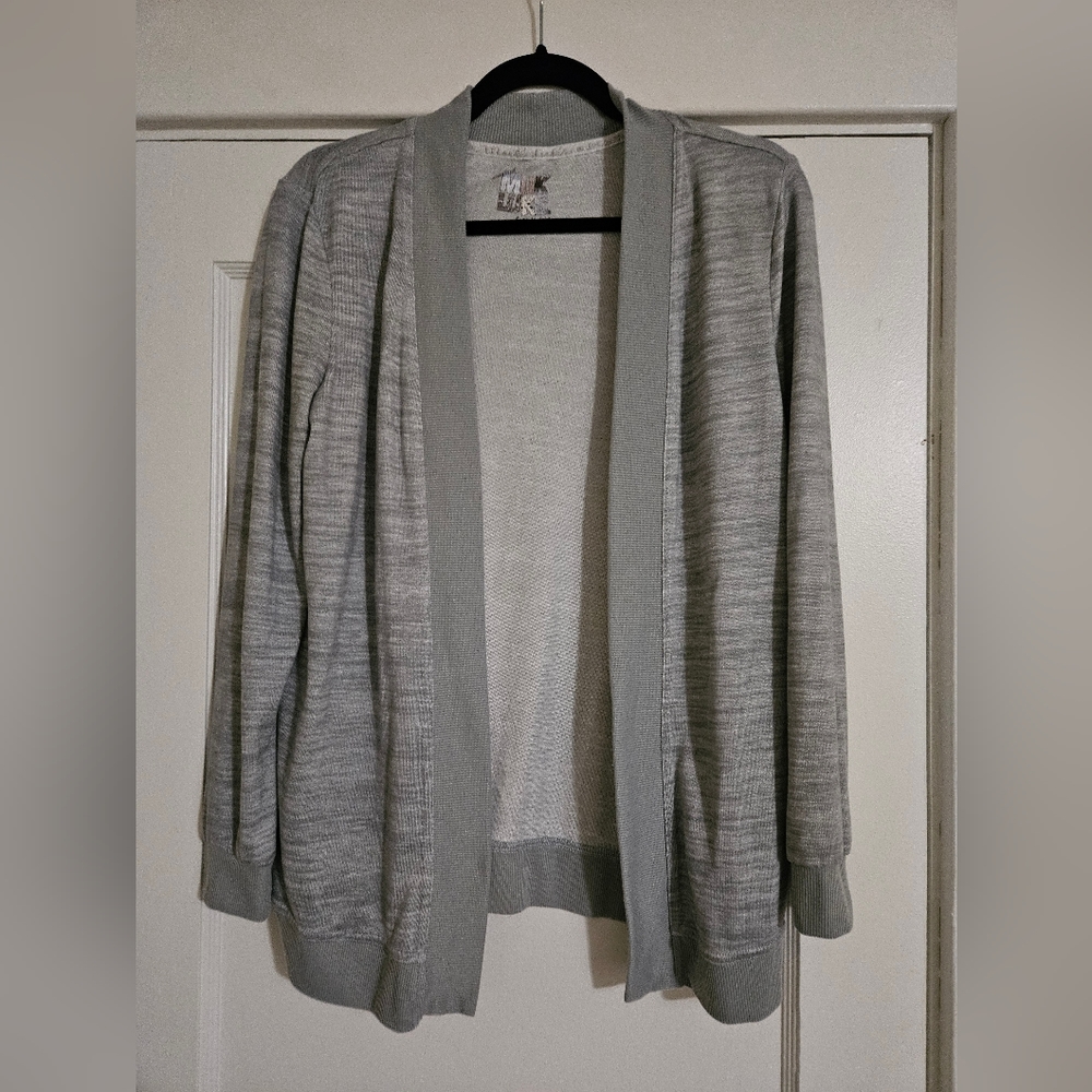 MukLuks Grey Cardigan. Size Small.